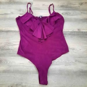 Charlotte Russe Ruffle Bodysuit